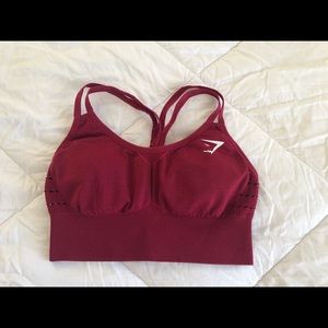 Maroon Gymshark Women’s Seamless Sports Bra